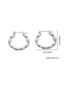 Silver Geometric Beaded Earrings ZJGE0215