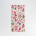 Christmas DIY gold foil stickers featuring snowman and tree motifs on transparent PVC - YLCP-04
