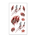 Realistic Halloween horror tattoo stickers with bloody scratches and wound effects - 60*105mm / Bloody Scratch and Nail Style(BW-30)