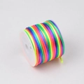 Filo di seta coreana arcobaleno 1,5 mm per tessitura fai-da-te su rocchetto - Multicolore