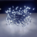 Cold white LED copper wire firecracker fairy lights with black cable for festive decor - 1.5m 50LED USB Remote 8 Functions Black Wire White Light