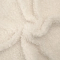 Soft cream white faux lamb wool fabric for DIY Christmas gift and flower wrapping - 1.65*0.5m / Plush Fabric White