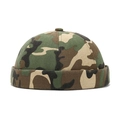 Cappello docker mimetico alla moda per uomo e donna realizzato in resistente tela di cotone - Regolabile / Mimetico Verde