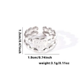 Silver adjustable beaded fishtail ring with heart charm and for best engraving - Tyr0526 / Adjustable Open