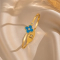 2003 Golden Four-leaf Clover Blue