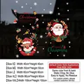 Christmas Santa and reindeer static window stickers for festive glass door decorations - Reindeer And Santa