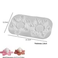 Witte sneeuwvlok siliconen mal voor DIY kandelaars en hars gieten van ambachten - Nr. 2 Sneeuwvlok Kaarsenhouder / Wit