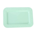 Single Layer Rectangular Embossed 1 Piece Green