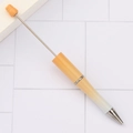DIY beaded ballpoint pen featuring a soft yellow and white gradient finish on the barrel - Pearl Gradient Orange