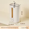 Porta fazzoletti a parete bianco crema con decorazione a forma di coniglio in argento - Bianco Crema Con Coniglietto
