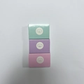 Mini macaron stapler keychain set in mint green, purple, and pink boxes, model 10# - Matching No. 10 Staples