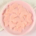 Hellrosa pfirsichförmiges DIY-Harzzubehör mit radialer Textur für Kuchendekorationen - Rosa Schokolade