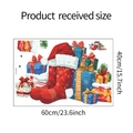 Gedetailleerde maattabel voor zelfklevende muurstickers met kerstkousen en cadeaus - 40*60cm/HY-E125