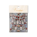Embossed 3D nail stickers featuring retro strawberry, cat, and lace girl designs - Picnic Strawberry Cat - Relief (to2763)