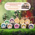 Flocculent Nine-tailed Fox night light blind box set with 6 colorful resin figures - Floral Collection Nine-tailed Fox Set of 6 / Random 1pc