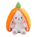 Niedliche Plüschhase im Karotten-Kostüm als kuscheliges Geschenk für Kinder - 18cm / Hase mit Karotte