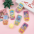 Handheld water ring toss game in mobile phone shape with colorful ocean patterns - Phone Water Game