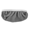 Γκρι ανταλλακτικό mop microfiber με λευκό λαστιχένιο ιμάντα για καθαρισμό δαπέδων. - Μικρό Με Περιθώριο / Γκρι