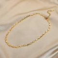 Classic 18K gold plated stainless steel sunburst engraved disc chain necklace for women - Sun Pattern Disc (Df)