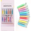 Mini pill-shaped double-headed cat paw highlighter set in 12 macaron colors - Double-headed 12 Colors