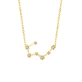 Collier constellation doré avec pierres en oxyde de zirconium sur pendentif carte du ciel - Or-Taureau