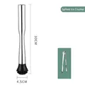 30cm stainless steel spiked ice muddler with tongs for cocktails and drink making - 30cm Spiked Club + Ice Clamp --- Hot Item With Price Drop