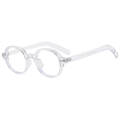 Occhiali rotondi trasparenti anti luce blu con montatura leggera modello SM3884 - Montatura Trasparente