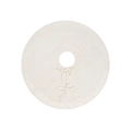 Gonna per albero di Natale in maglia avorio con trecce e fiocchi decorativi - Diametro 62 CM/24 Pollici / Bianco latte