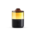Mini volcano humidifier with amber lava texture top and black base humidifier design - 31-RGB Gradient-Black