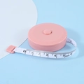 Pink portable Y-shape body measuring tape with 150cm scale for fitness tracking - Round 1.5M Nordic Pink