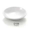 White melamine sauce dish D106, 11x2cm round dipping bowl for sushi and seasoning - 4.25 Inch Small Oil Dish