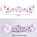 Waterproof freckle face sticker with rose gold star and snowflake pattern QBLT-03 - QBLT-03 Rose Gold Snowflake Stars