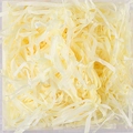 Cream shredded raffia paper filler for gift boxes and Easter baskets, 20g pack - Light Yellow