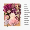Preserved dried flower DIY set with lavender and hydrangea on brown paper board - Flower Pack A1