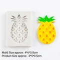 Ananas Silikonform für Fondant-Kuchendekoration und Basteln mit Ton oder Knete - Ananas / Grau