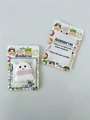 Cute white ghost marshmallow air cushion puff with pink stripe in original packaging - Ghost 4 + Packaging Bag