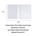 Large DIY sticker binder in transparent PP material with 40 sheets for photo storage - A6 Storage Album (Large) 40 Sheets