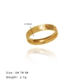 Gouden ring met drakenschubben, 3,9 mm breed, 2,1 g, verkrijgbaar in de maten 6 tot 9 - US 6 / Goud