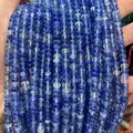 Blue translucent natural stone abacus beads strand for DIY jewelry necklace making - 4*6mm 1 Strand (Approx 90pcs) / Blue Watermelon Glass