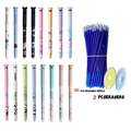 Cartoon panda erasable gel pen set with 16 pens 20 refills and 2 erasers for students - Multi-Style Pens And Refills And Erasers Set / Black Ink