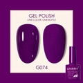 7.5ml purple glitter soak-off gel polish G074 with glossy and matte finish effects - Purple Glitter (074)