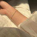 Elegantes Gold-Tennisarmband mit Marquise-Zirkonia am Handgelenk für luxuriösen Look - BP171-1B Gold [Zirkon ca. 2mm]