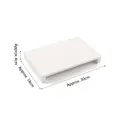 White U-shaped jewelry display stand riser with matte finish, dimensions 30x18x4cm - Large Display Riser (White)