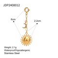 Tabella dettagliata delle dimensioni per ciondolo sole e luna in acciaio inossidabile - Ciondolo Sole Luna Oro (JDP2408012)