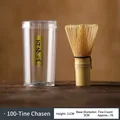 Bamboo Matcha whisk 100 prong chasen with storage tube for traditional tea ceremony - 100 Prong Whisk