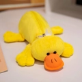 Simpatico astuccio a forma di papera gialla in peluche con chiusura a zip - Anatra