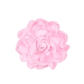 Macro shot of 3D satin rose flower in soft pink showing delicate petal textures - Light Pink