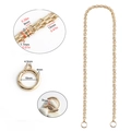 9mm gold metal chain strap replacement with spring ring clasps for handbags - Metal Extension Chain - 50cm Single Pack