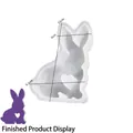 Hasen-Silikonform mit Herzdesign für DIY Duftkerzen und Harz-Bastelarbeiten - Nr. 6 Herz Hase (2,6 cm Dicke)