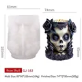DIY Halloween silicone mold for rose skull candles and creative wax crafts - Rose Skull